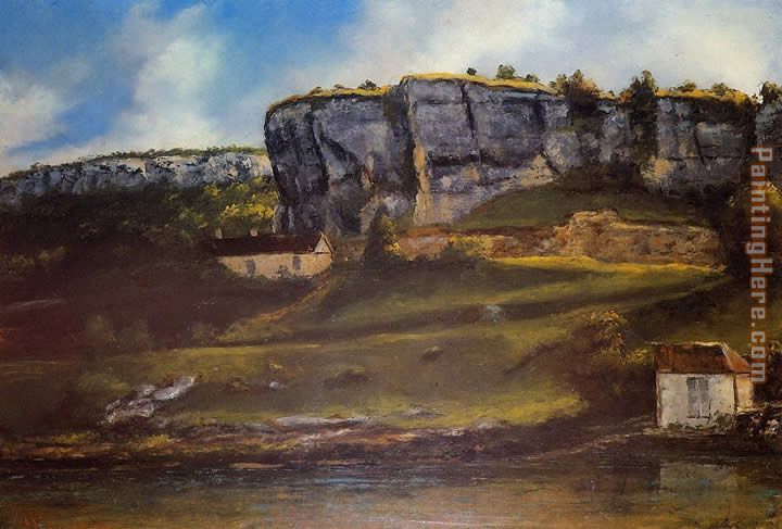 Landscape of the Ornans Region painting - Gustave Courbet Landscape of the Ornans Region art painting